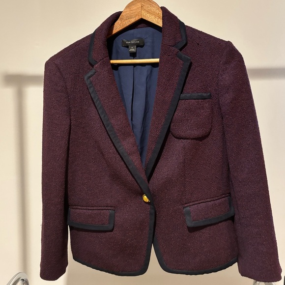 Ann Taylor Jackets & Blazers - Ann Taylor Deep Purple Blazer